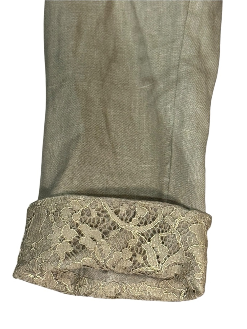 Chico's Beige Longline Blazer with Lace Cuffs - Picture 12 of 12